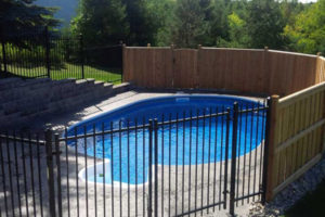 Fenced in pool